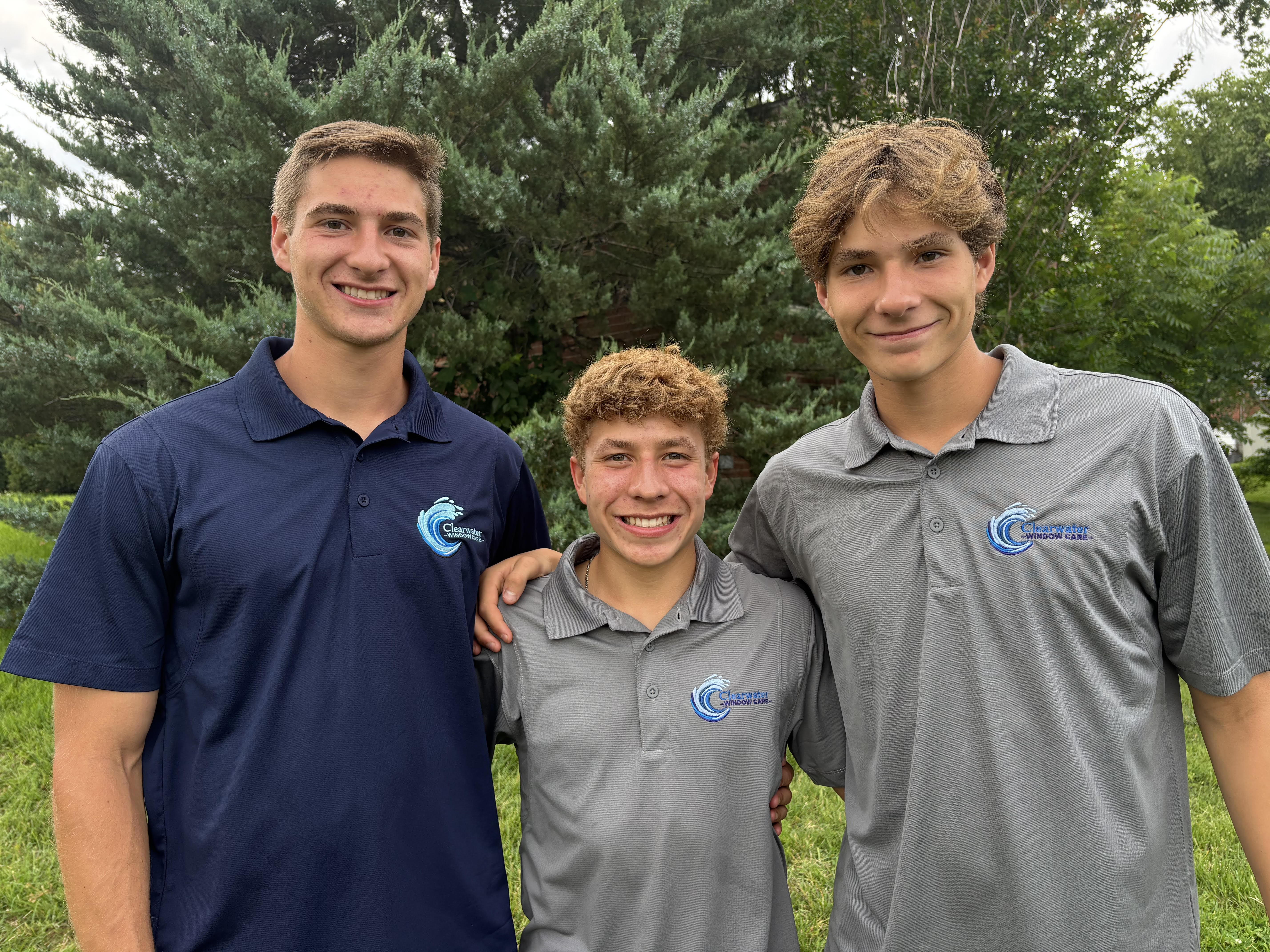 The Clearwater Window Care founders Ben, Jon, and their brother